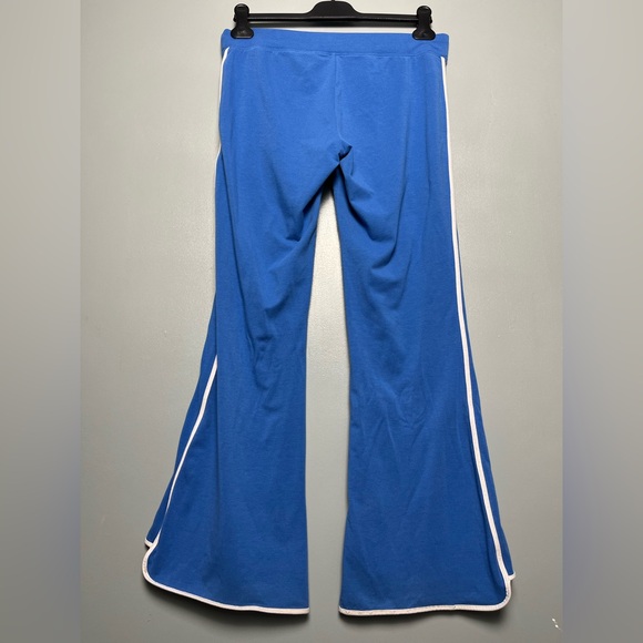 Y2K Hollister Flared Yoga Pants Blue White Low Rise Sweatpants Women’s Size S - Picture 2 of 12
